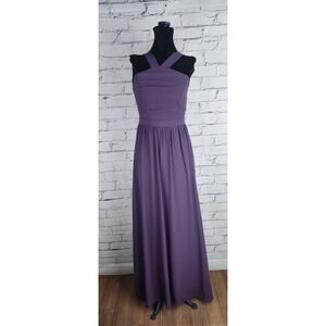 Lulus Dress Womens S Purple formal evening Maxi wedding prom homecoming